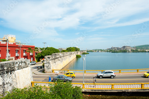 Cartagena, Bolivar, Colombia. January 18, 2013: Roman Bridge. 