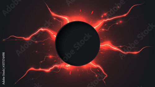 red neon electric vortex