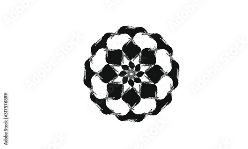 Round flower texture