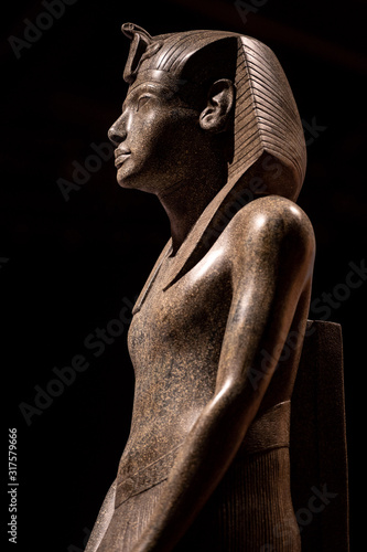 Plaster replica of Tutankhamun Statue photo