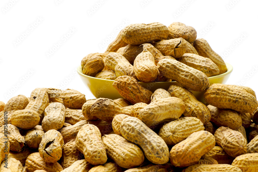 Pile of Peanuts Isolated on White Pile of Peanuts Isolated on White