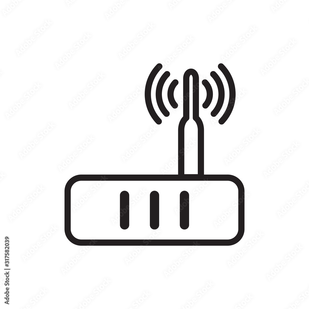 Router icon vector design template Router icon vector design template
