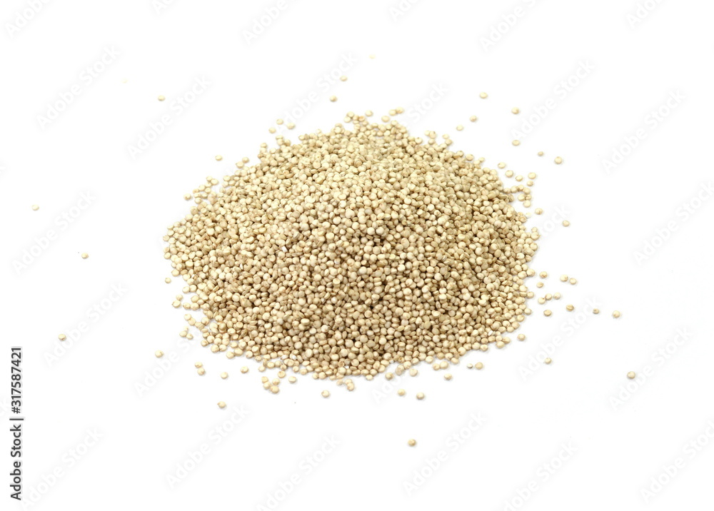 Organic Quinoa (Chenopodium quinoa) seeds isolated on white background. Macro close up. Top view. quinoa seeds isolated on white background. Organic Quinoa (Chenopodium quinoa) seeds isolated on white background. Macro close up. Top view. quinoa seeds isolated on white background.