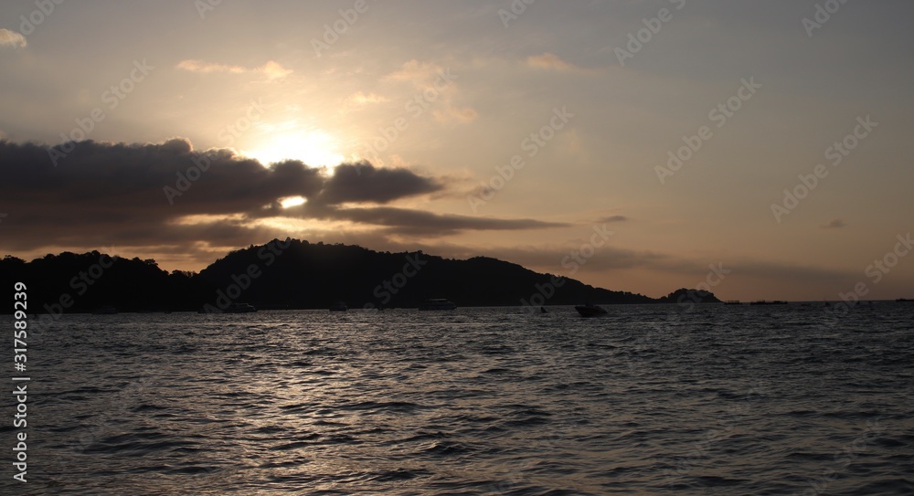 Patong Phuket Thailand at Sunset beautiful colours Patong Phuket Thailand at Sunset beautiful colours
