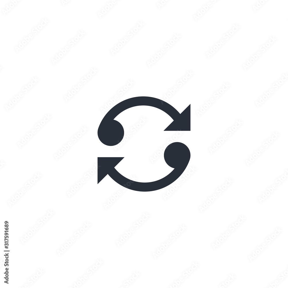 Cycling. Reiteration. Vector icon isolated on white background. Cycling. Reiteration. Vector icon isolated on white background.