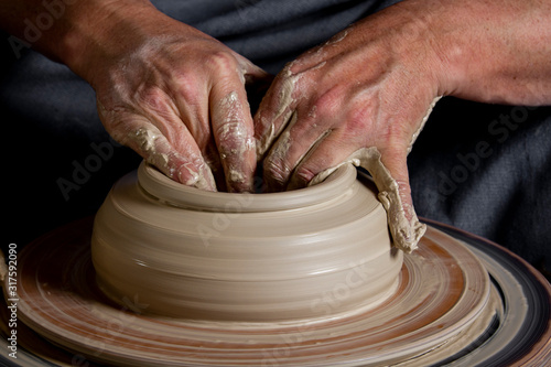 Pottery making. National pottery. Environmentally friendly ceramic dishes