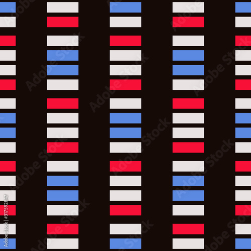 Seamless geometric pattern with groups of rectangles.