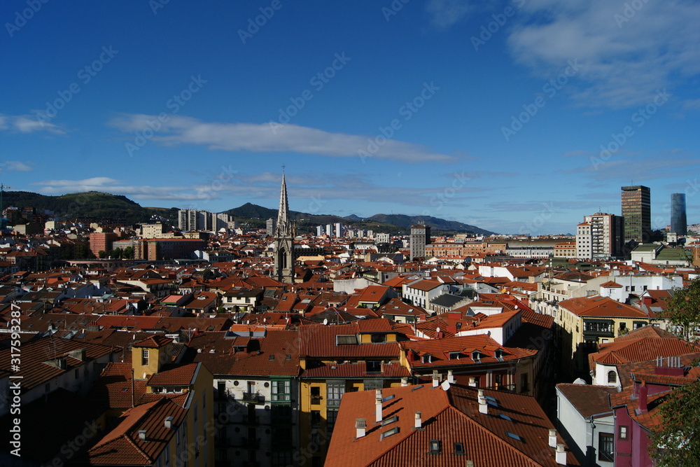 Bilbao a vista de pajaro