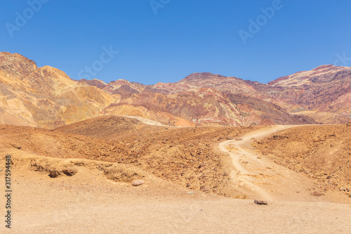 View of Artist Palette in Death Valley, California, USA.