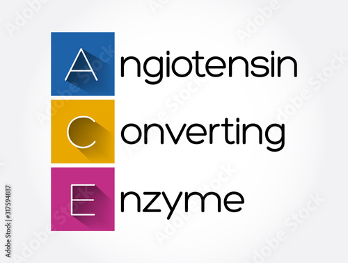 ACE - Angiotensin Converting Enzyme acronym, medical concept background