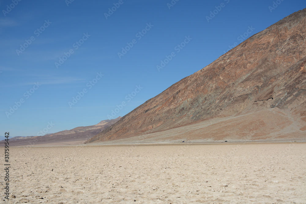 Death Valley Junction, California - November 11, 2019: Badwater in Death Valley National Park Death Valley Junction, California - November 11, 2019: Badwater in Death Valley National Park