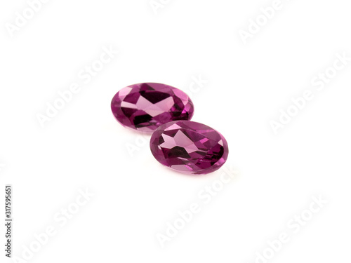 Purple Red Rhodolite Garnet Gemstones