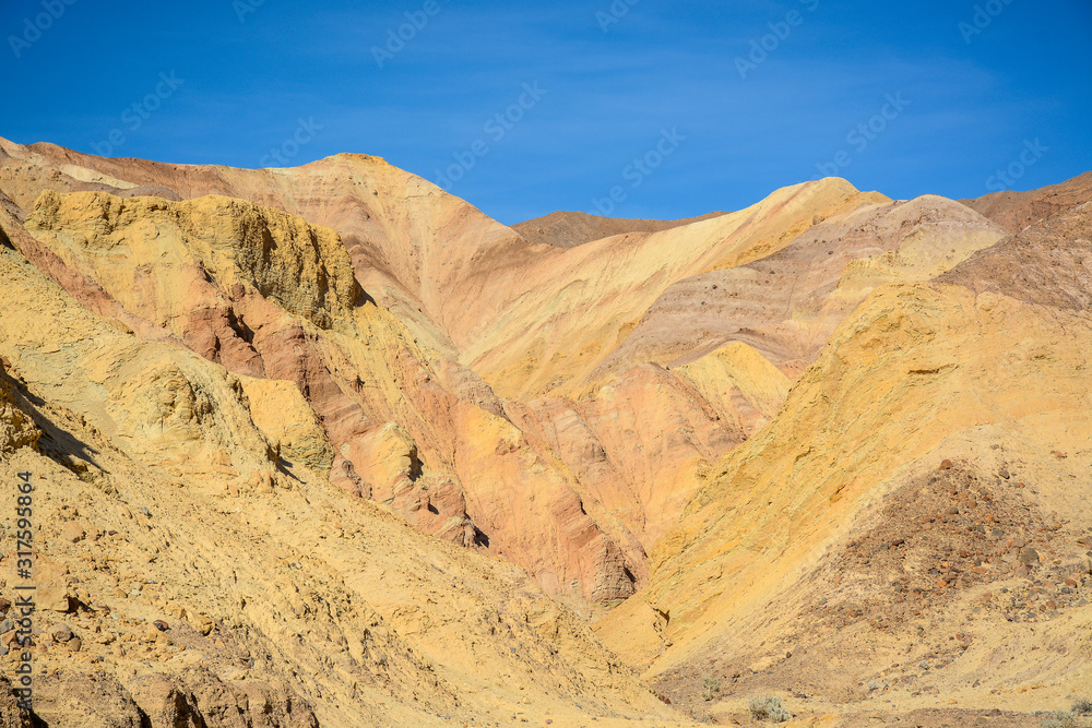 Death Valley Junction, California - November 11, 2019: Golden Canyon Trailhead in Death Valley National Park in California, USA