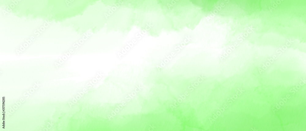 Lime green abstract watercolor background with space for text or image