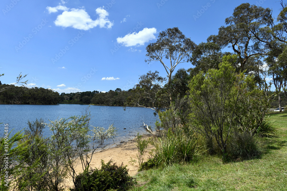 A view of Wentworth Falls Lake in the Blue Mountains west of Sydney