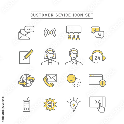 CUSTOMER SERVICE ICON SET