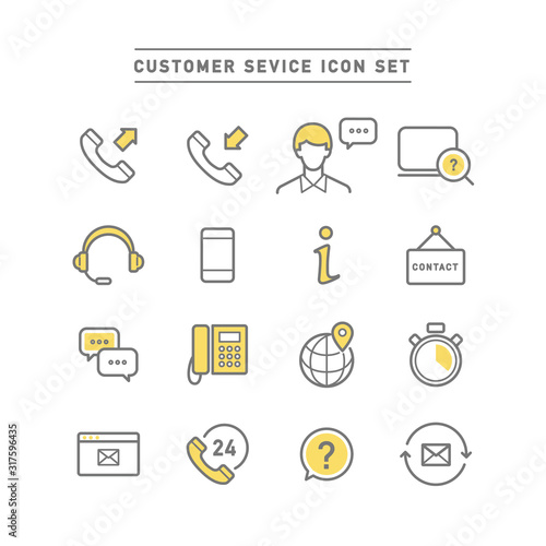 CUSTOMER SEVICE ICON SET