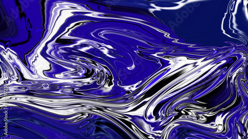 3d picture render abstract color liquid wave background. Multicolor background. Blue texture Lava, nougat, caramel, amber, honey, oil