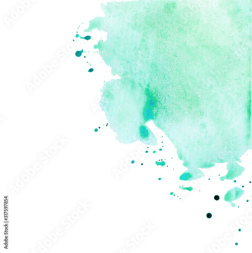 Abstract watercolor background on textured paper isolated on white. Watercolor background for designs. Cover templates for notepad. Fashionable backgrounds for designers