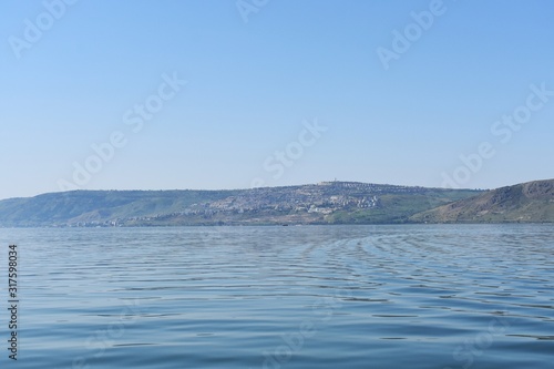 View of the Sea of Galilee  Israel.
