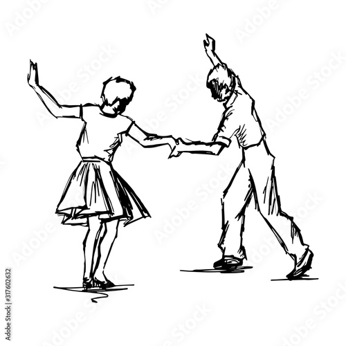 Sticker Swing dancer