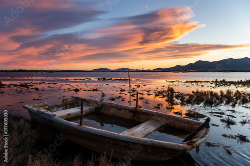 Winter Sunset at Stagno di Capoterra