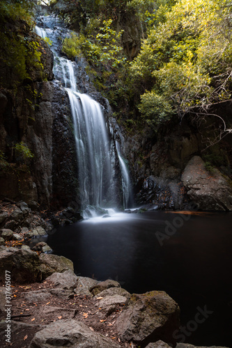 View of the Beautiful Sos Molinos Waterfall, near Santu Lussurgiu, Sardinia