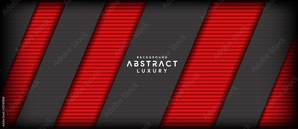 Abstract red overlap on dark grey metallic background