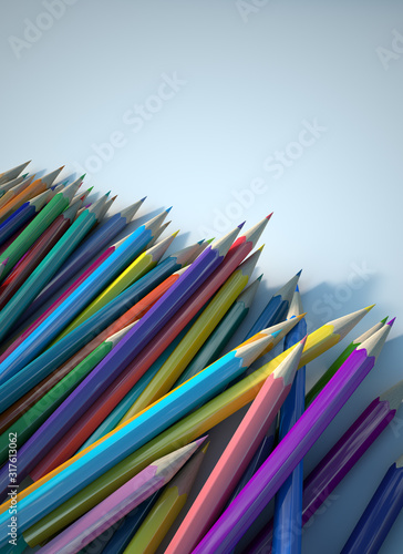 Multicolored pencils