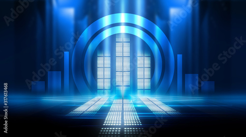 Background of empty show sc...