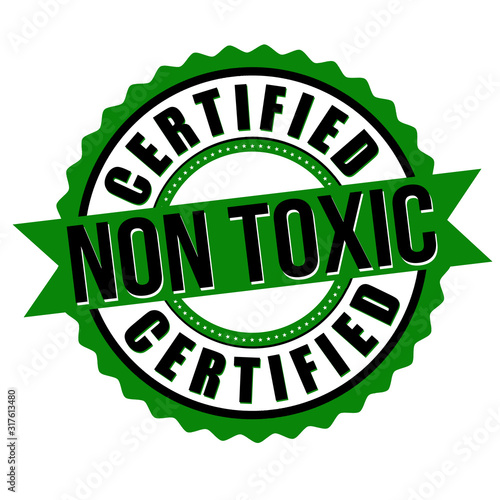 Non toxic certified label or sticker