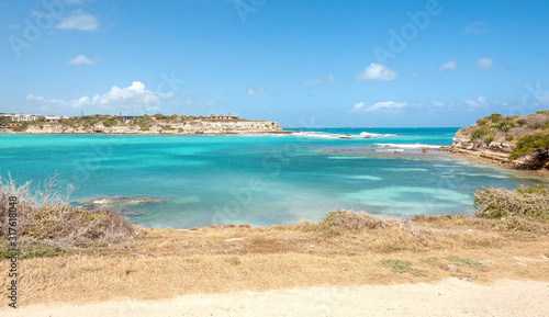 Devil's Bridge bay - Caribbean tropical sea - Antigua and Barbuda. © claudio968