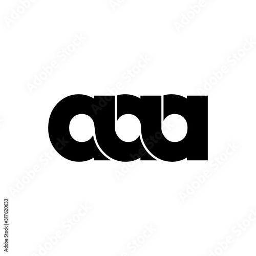 Letter AAA logo icon design vector