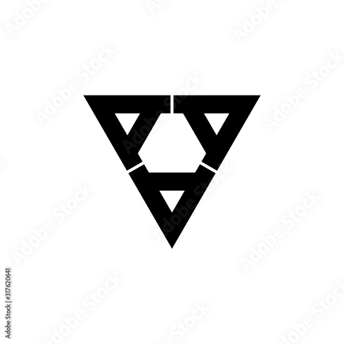 Letter AAA logo icon design vector