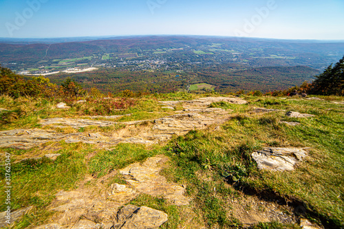 View from the summit of Mount Greylock in Adams, MA photo