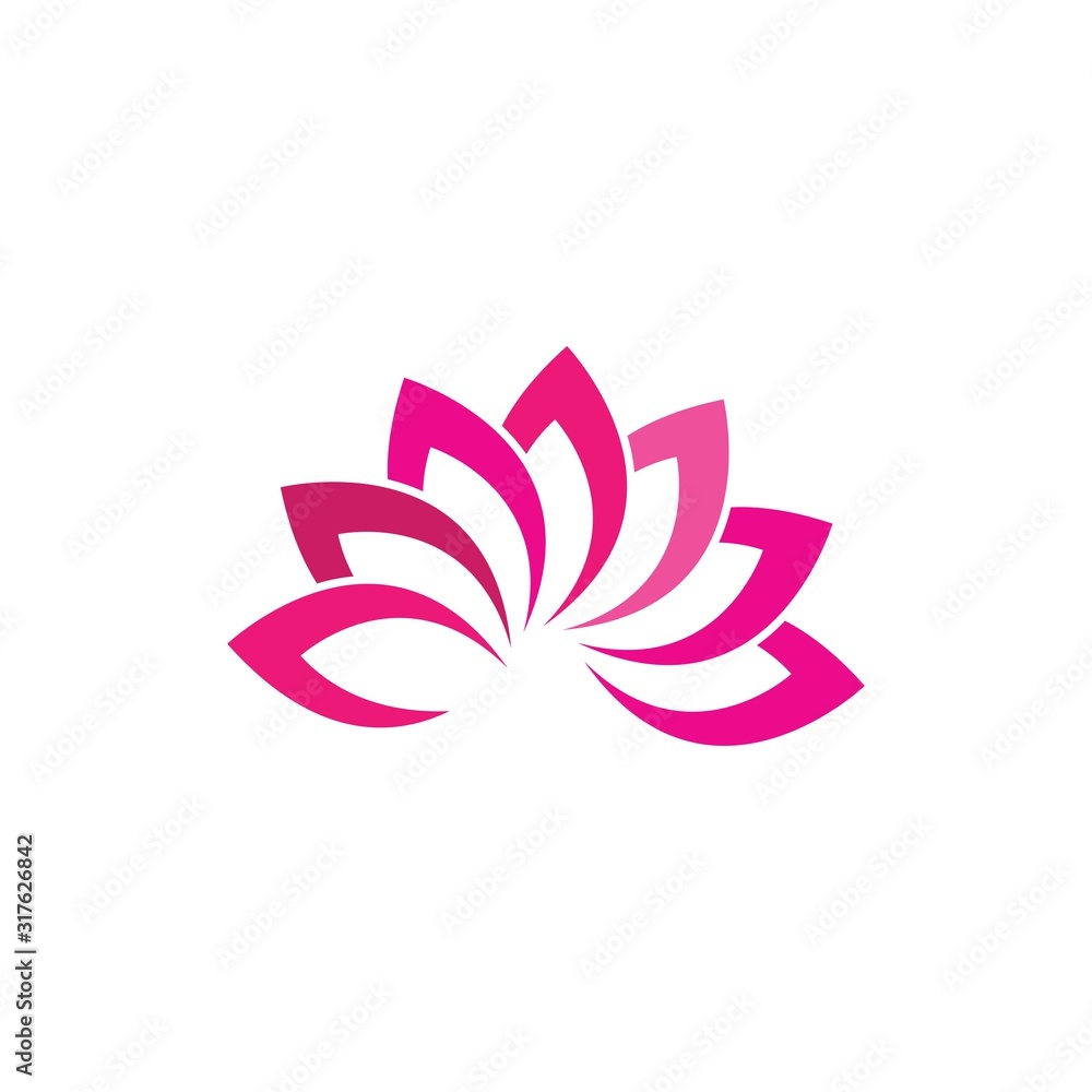 Lotus flowers logo