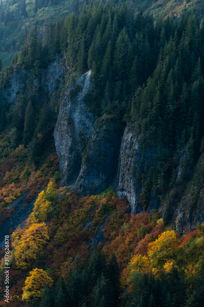 Fall Color and Cliffs Fall Color and Cliffs