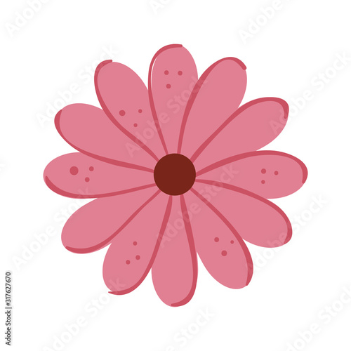 cute flower natural isolated icon
