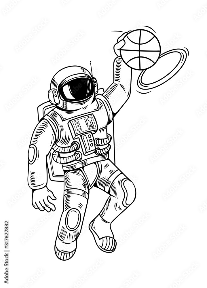 astronaut spaceman which play basketball astronaut spaceman which play basketball