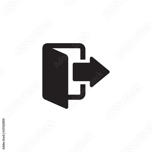 exit icon, door icon