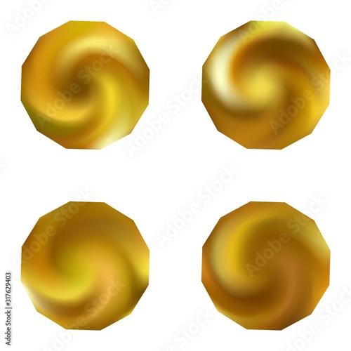 Set of polygonal chromatic backgrounds.