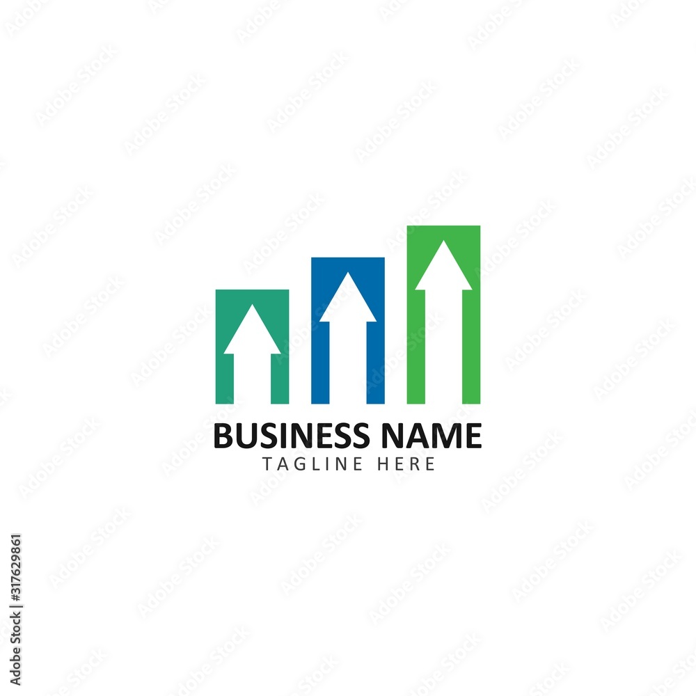 Arrows business vector illustration icon Logo Template Arrows business vector illustration icon Logo Template