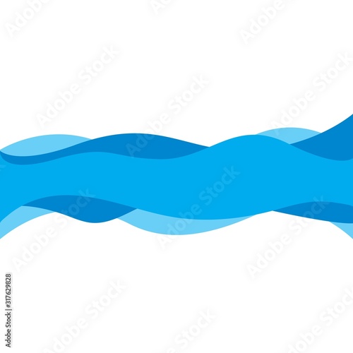 set of Abstract Water wave vector illustration design