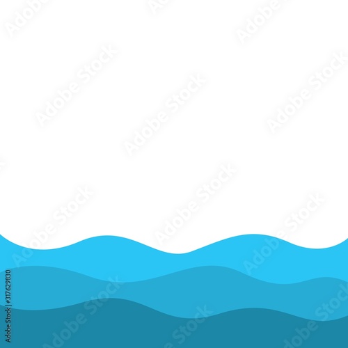 set of Abstract Water wave vector illustration design