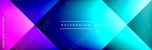 Abstract background - squares and lines composition created with lights and shadows. Technology or business digital template