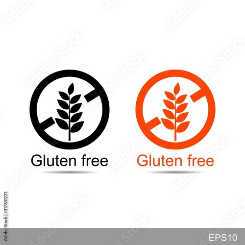 Isolated gluten free icon  on white background.vector design