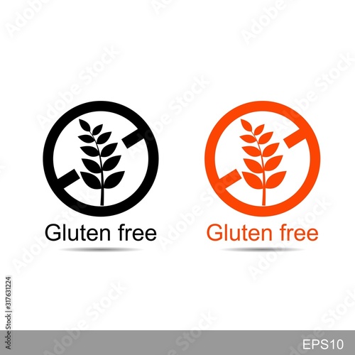 Isolated gluten free icon  on white background.vector design