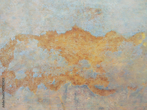 Old metal iron rust background texture   Rust corrode the steel floor until the surface of the steel swell   Iron deteriorate.