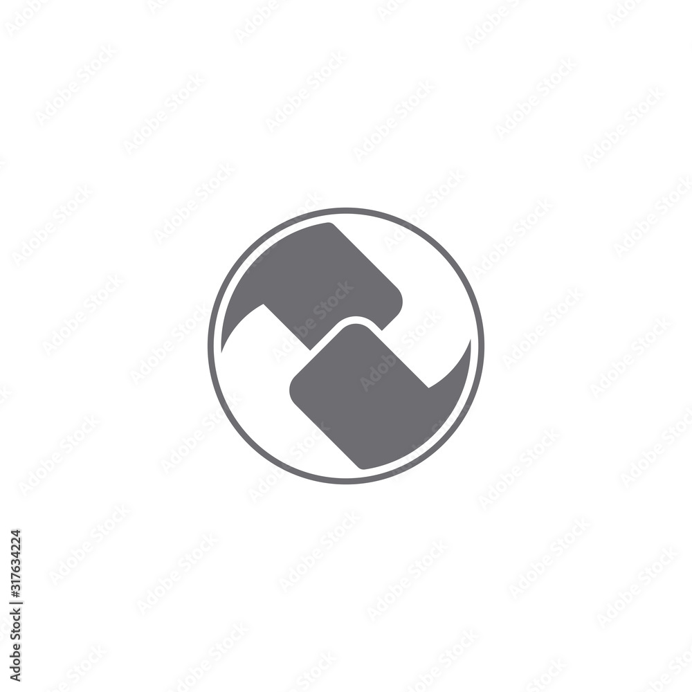 letter pd symbol linked geometric logo vector letter pd symbol linked geometric logo vector