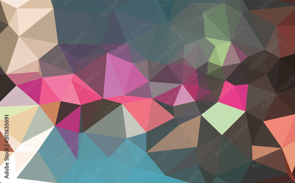 Colorful gradient mosaic background. Geometric triangle, mosaic, abstract background. Mosaic, color background. Mosaic texture